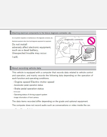 toyota fielder 2021-2022 owners manual in english
